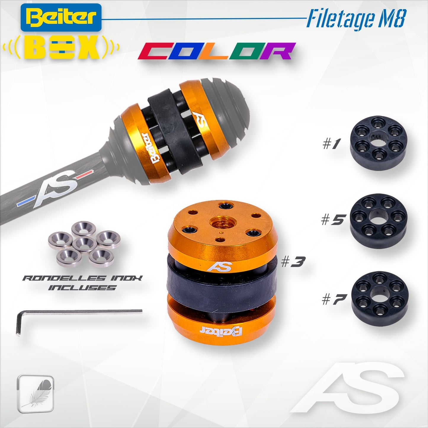 Amortisseur V-BOX M8 Arc Système