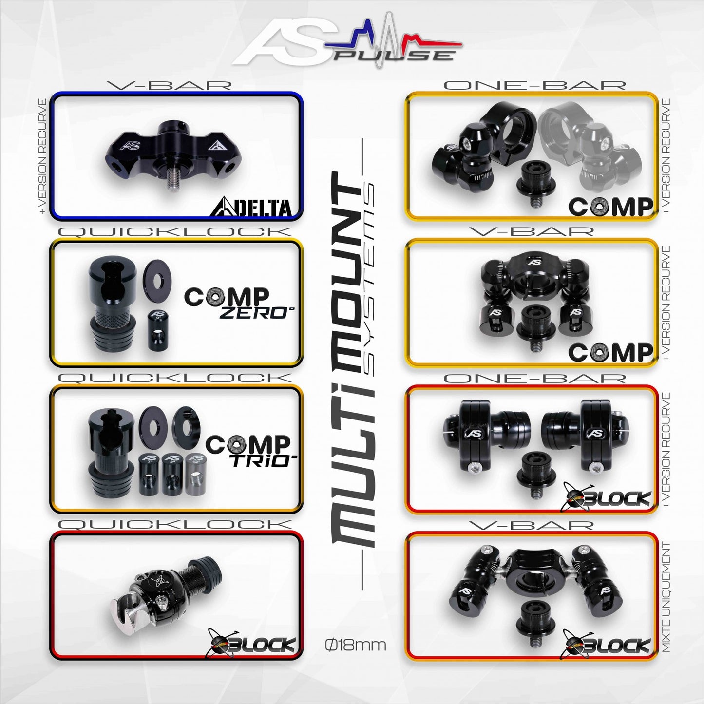 Ensemble Stabilisateurs Arc Système AS X16 Comp Zero°