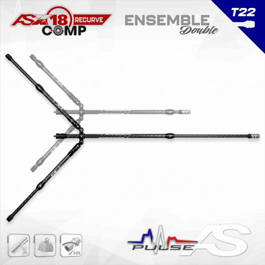 Ensemble Stabilisateurs Arc Système AS X18 Recurve Comp