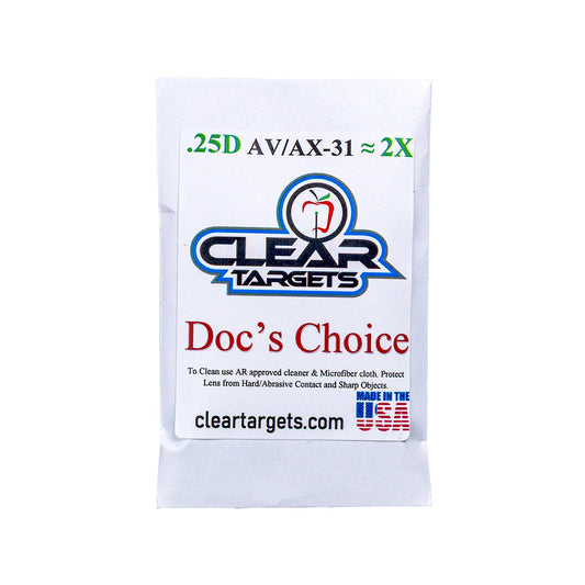 Lentille Clear Targets Doc's Choice Crizal Essilor AVX 31