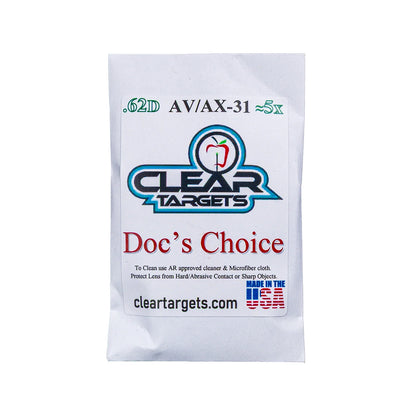 Lentille Clear Targets Doc's Choice Crizal Essilor AVX 31