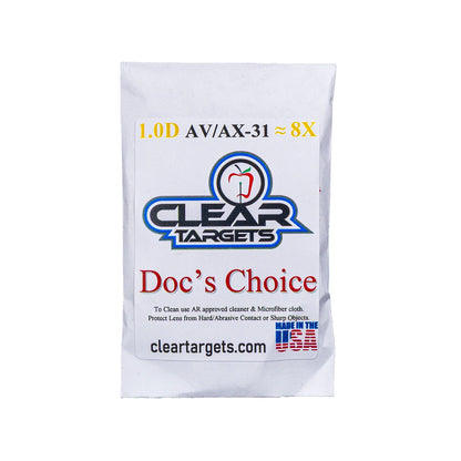 Lentille Clear Targets Doc's Choice Crizal Essilor AVX 31