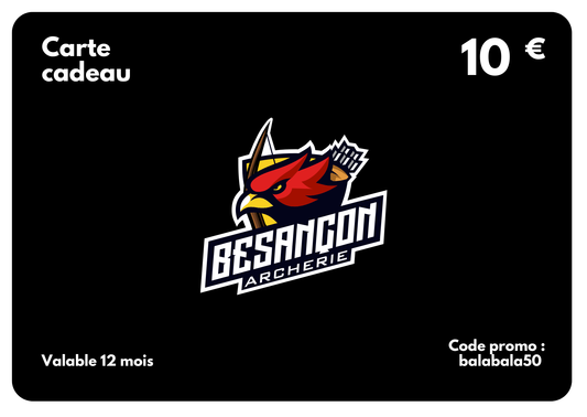 Carte cadeau Besançon Archerie