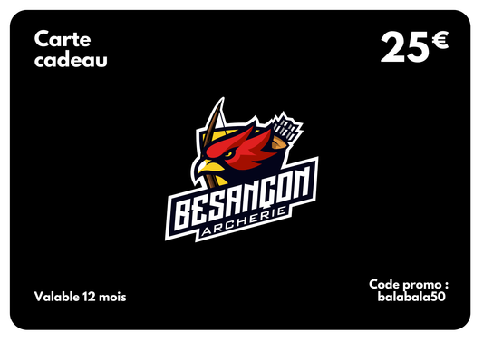 Carte cadeau Besançon Archerie
