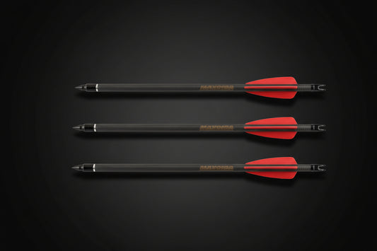 Traits carbone Maximal Maxonia Cobra R9 Nock 7,5" – Pack de 12