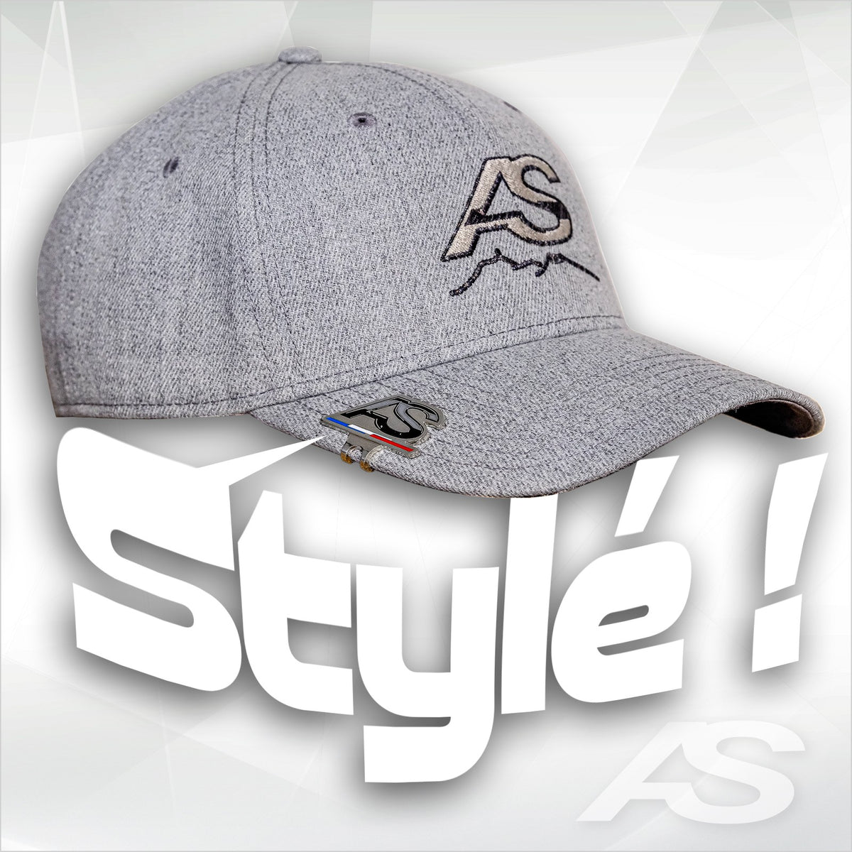 Clip de casquette AS tricolore
