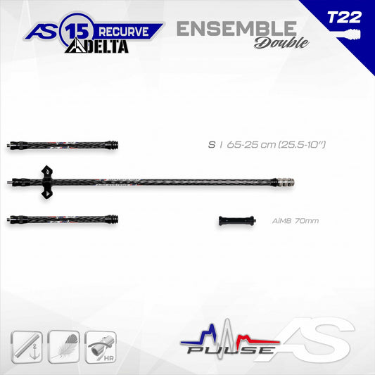 Stabilisation complète Arc système RECURVE DELTA 15