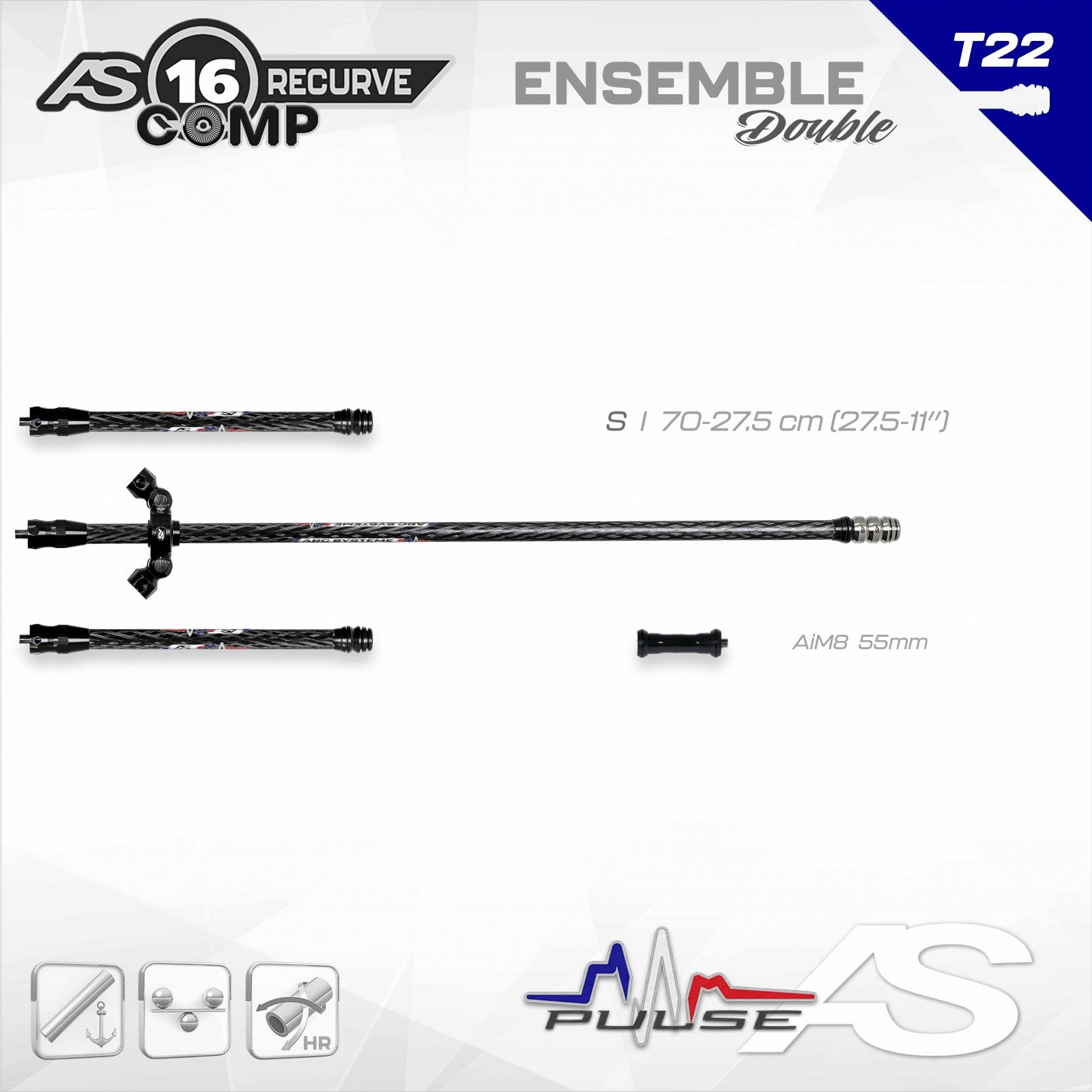 Stabilisation complete Arc system 16 RECURVE COMP