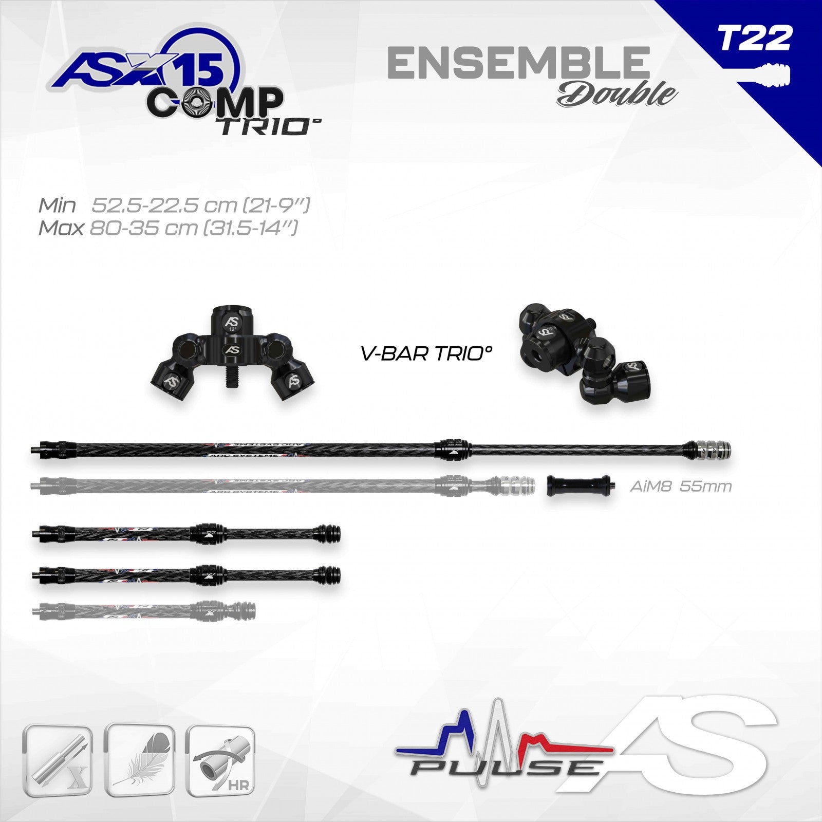 Ensemble Stabilisateurs Arc Système ASX15 Comp Trio°