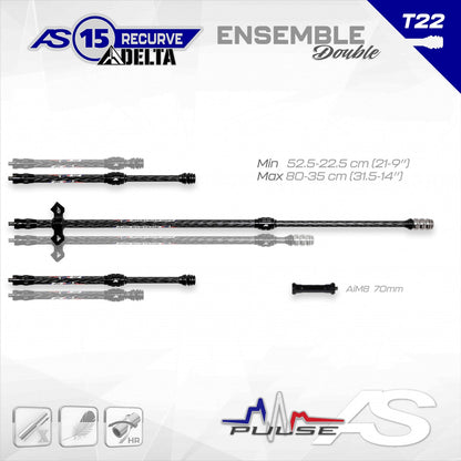 Stabilisation complète AS X15 recurve DELTA