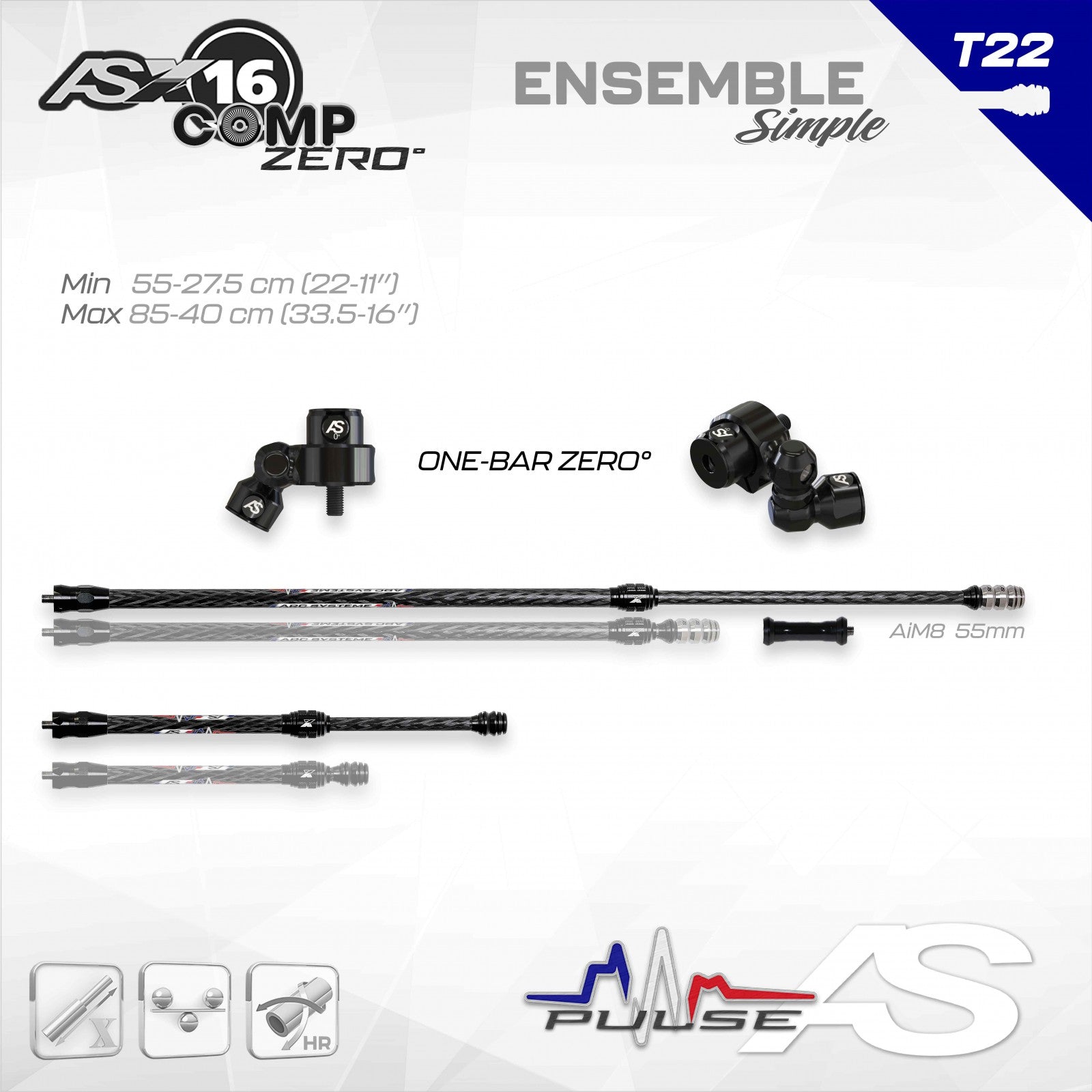Ensemble Stabilisateurs Arc Système AS X16 Comp Zero°