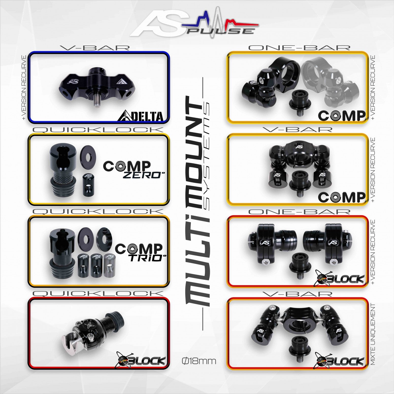 Ensemble Stabilisateurs Arc Système AS X16 Comp Zero°
