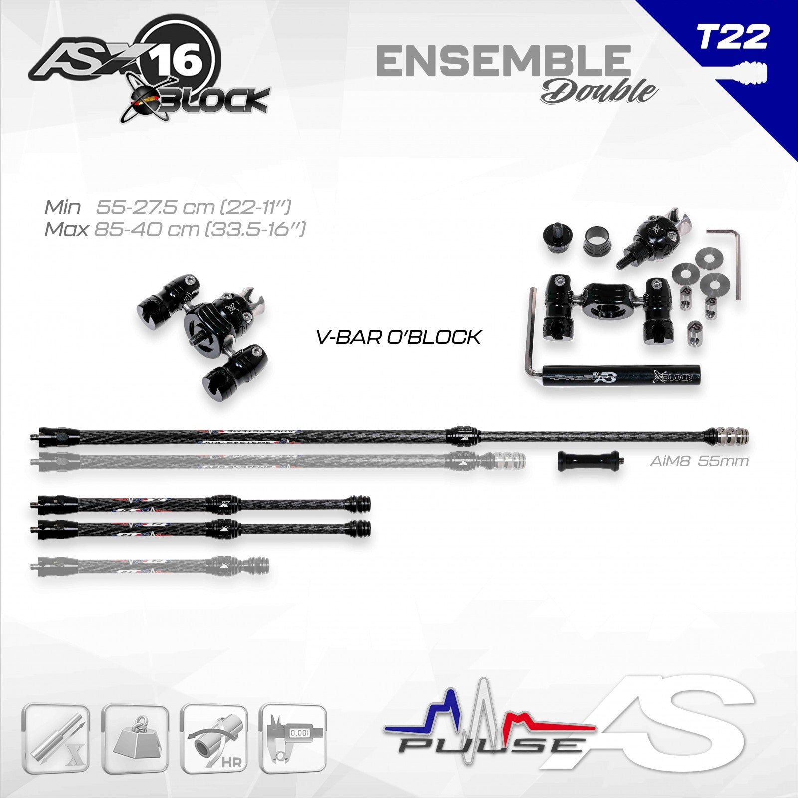 Ensemble Stabilisateurs Arc Système AS X16 O'Block