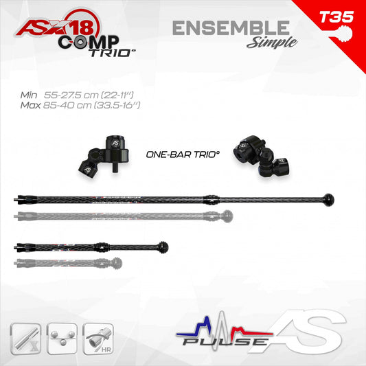 Ensemble Stabilisateurs Arc Système ASX18 Comp Trio°