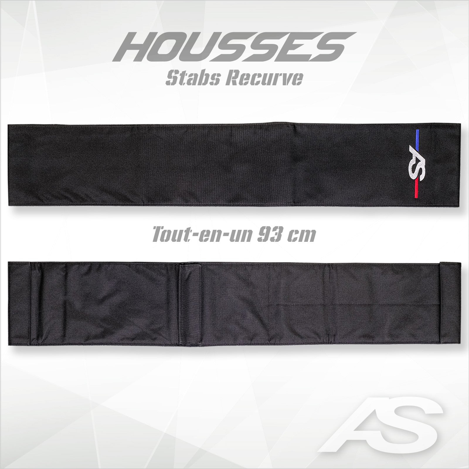 Housse Stabilisateur AS Cordura - Centrale, Latérale ou Recurve - Broderie AS 3 Couleurs