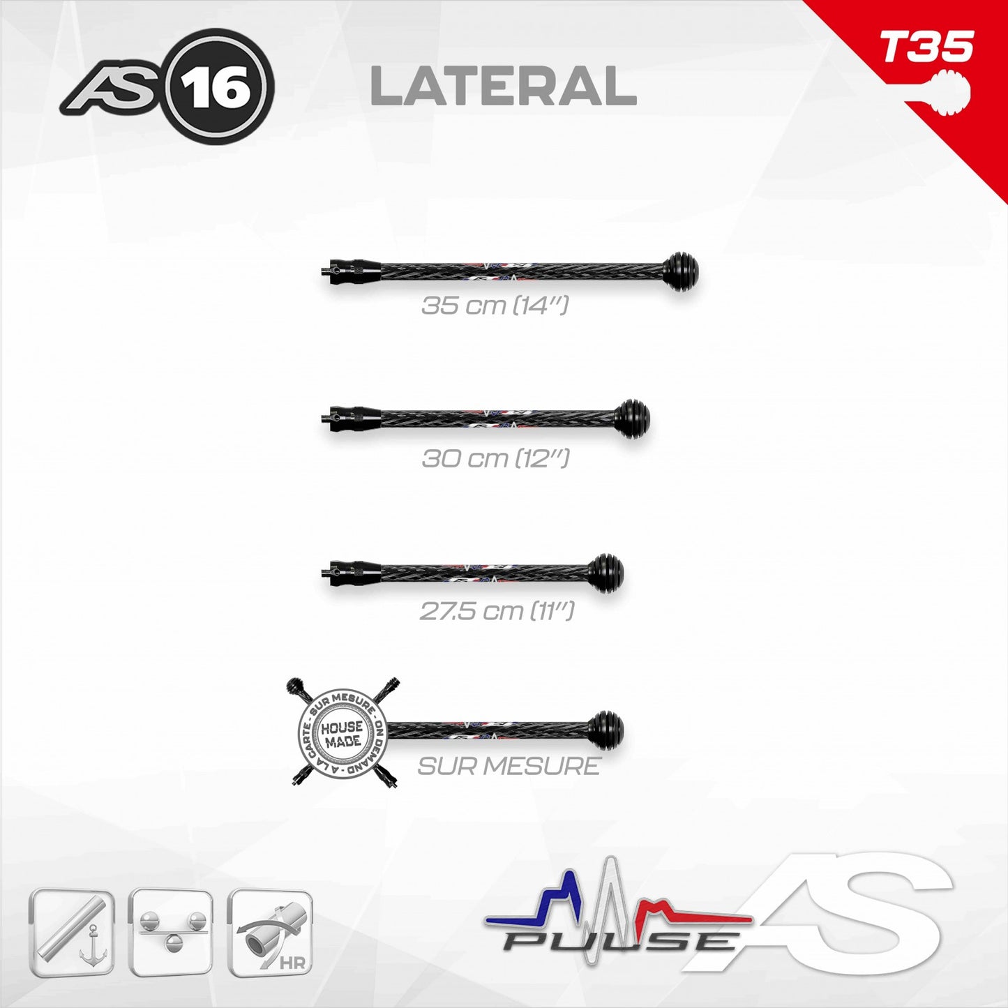 Latérale Arc Système AS15 / AS16 / AS18