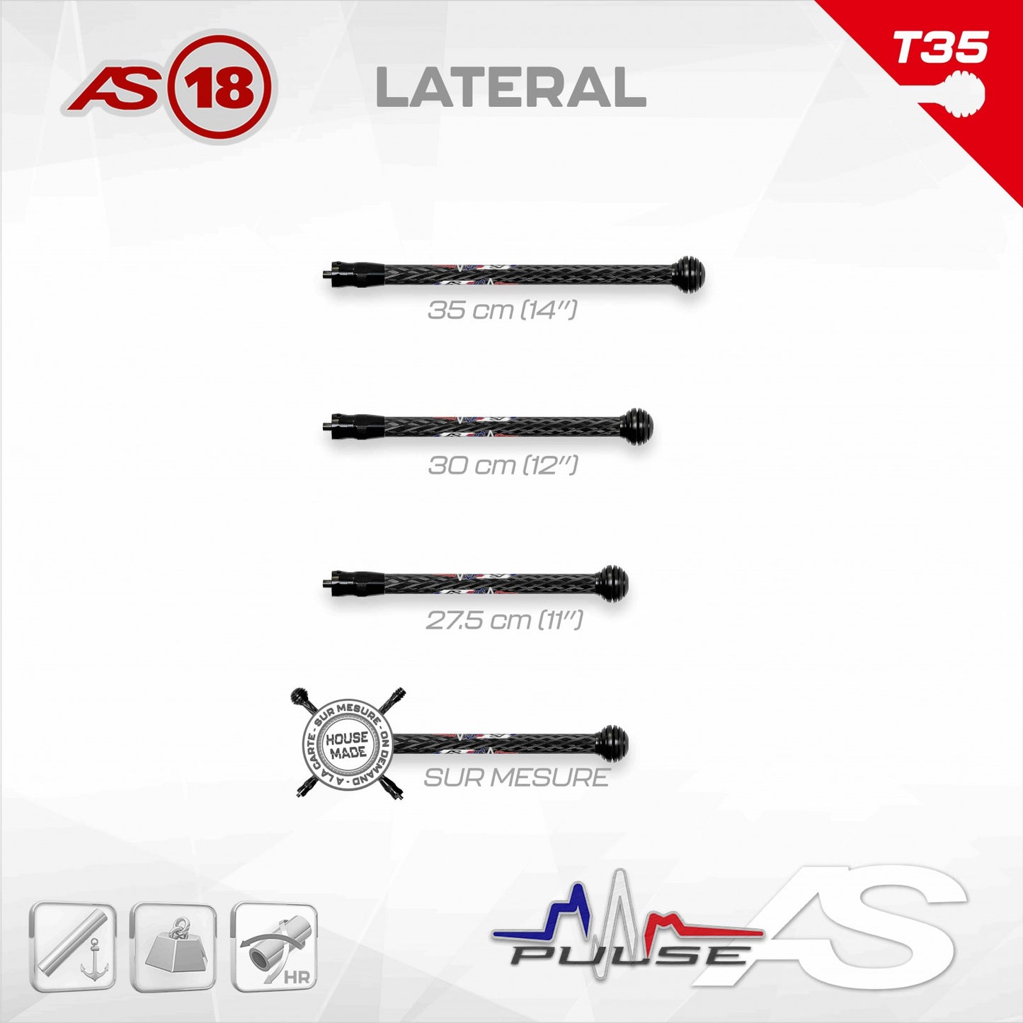 Latérale Arc Système AS15 / AS16 / AS18