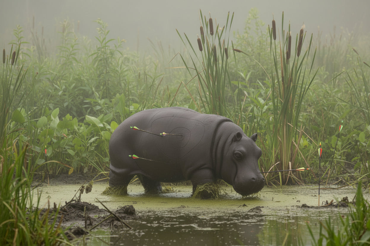 Cible 3D Hippopotame Booster