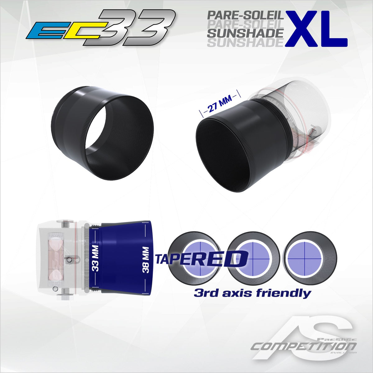 Pare soleil Arc systeme XL pour scope EC